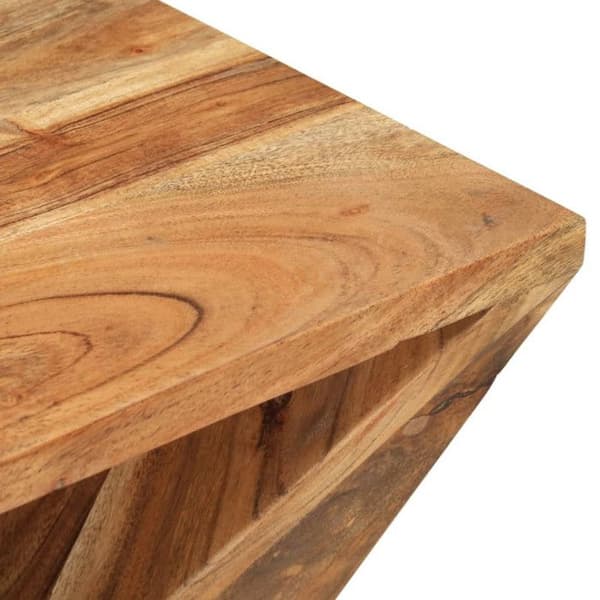 Sidobord 35x35x55 cm Massivt akaciaträ