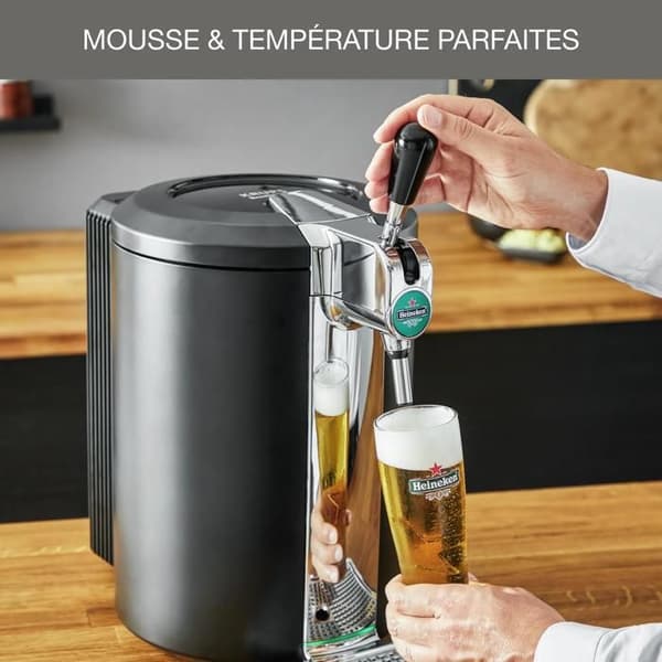 KRUPS Beertender® Kompaktmaskin för öl på fat, 5 L fat, VB450E10