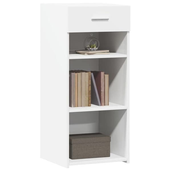 vidaXL Buffé vit 40x42,5x93 cm ingenjörsträ 846313