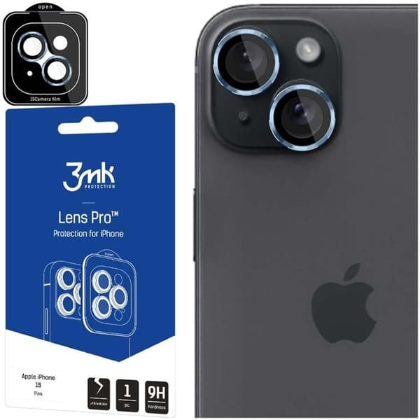 Apple iPhone 15 Plus - 3MK Pro Objektivskydd Blå