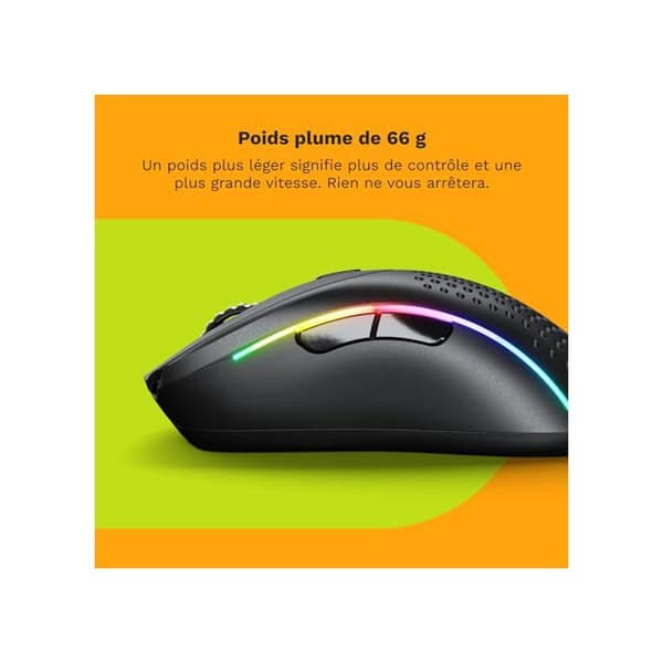Trådlös Spelmus - GLORIOUS - Model D 2 - Ergonomisk - 66 g - 26000 DPI