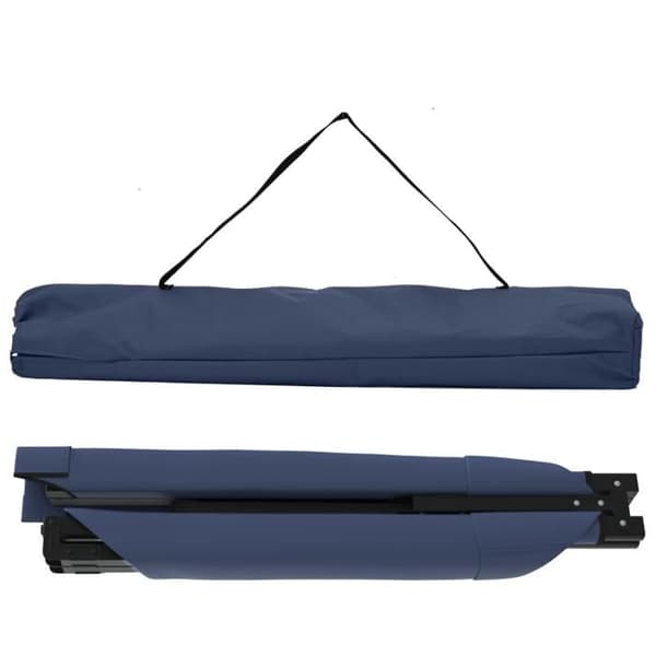 Fällbar solbädd - Blå - Oxfordtyg 600D - Bekväm - Kompakt design