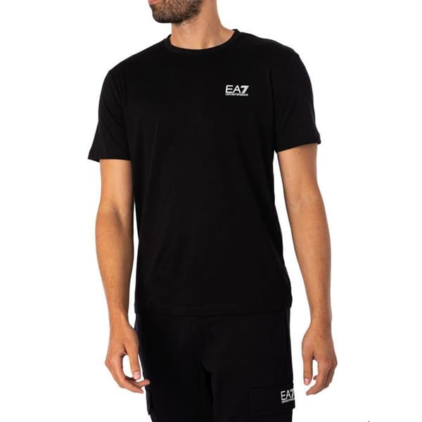 T-shirt med logotyp på bröstet - EA7