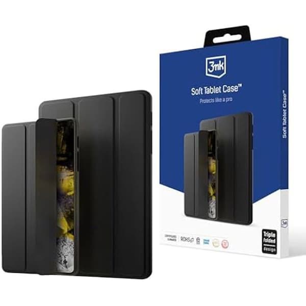 Tabletfodral - 3MK - Galaxy Tab S9 FE+ - Silikon - TPU - Design med tre vikningar