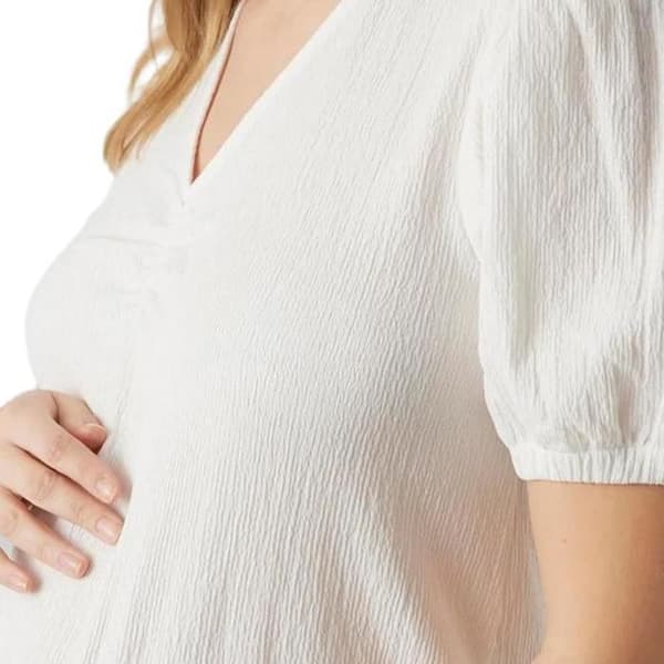 Robe Vit Kvinna Mamalicious Mylah Solid