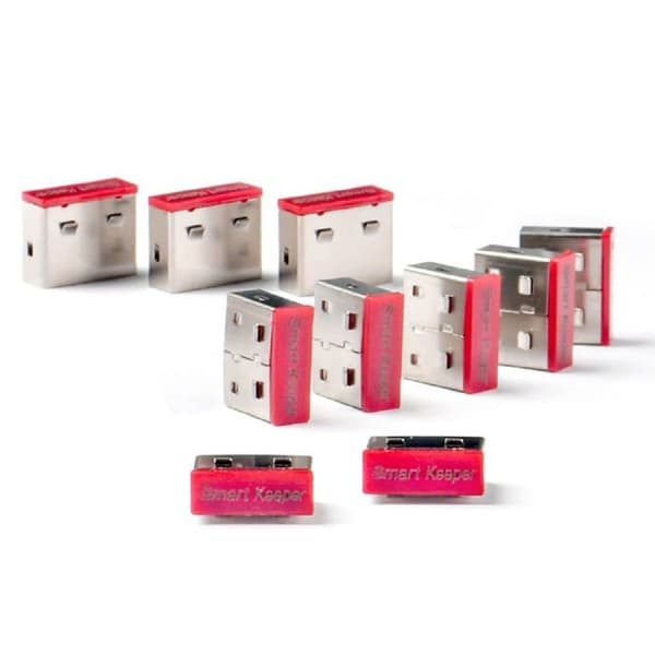 USB-A-lås - Smart Keeper - Essential - Permanent - Röd - Lätt att installera