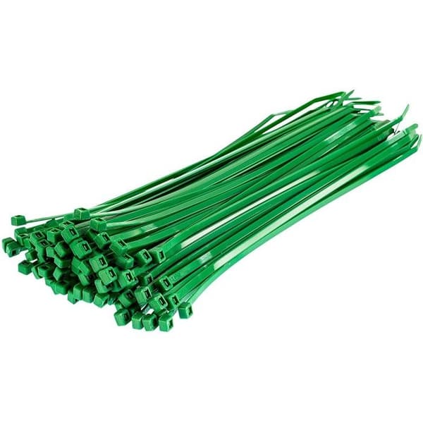 VELAMP Nylonkabelbindare gröna 100 x 2,5 mm - Förpackning med 100