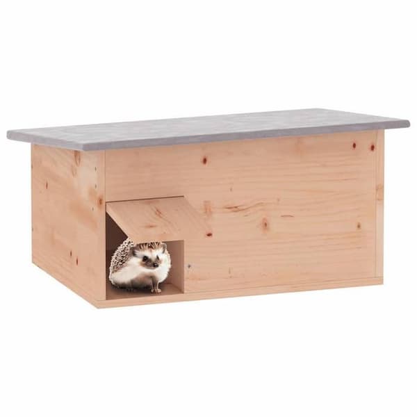 vidaXL Hedgehog Hut 45 x 33 x 2 2 cm Trä