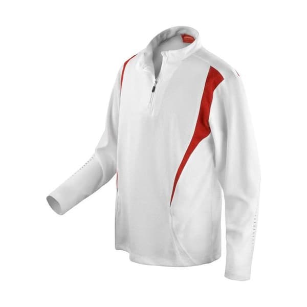 Maillot Spiro Trial - vit/röd/vit