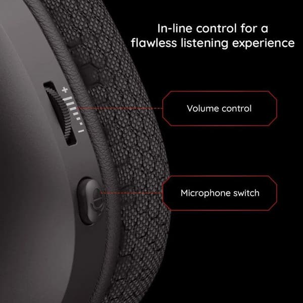 Spelheadset - HAVIT - Fuxi-H5d - Trådad - Svart - 2 m