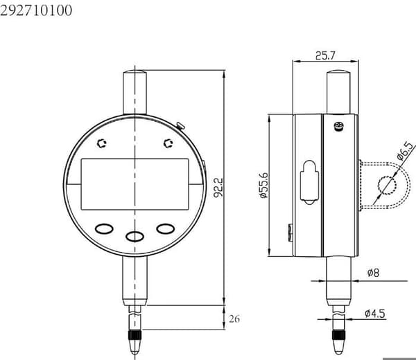 Digital komparator diam. 55.6 MM IP67 Limit