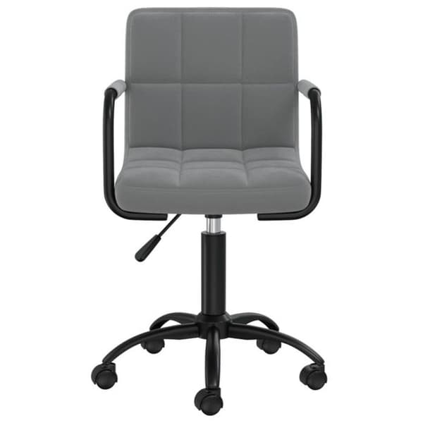 vidaXL Matstolar med svängbar funktion, 2-pack, mörkgrå sammet 334722