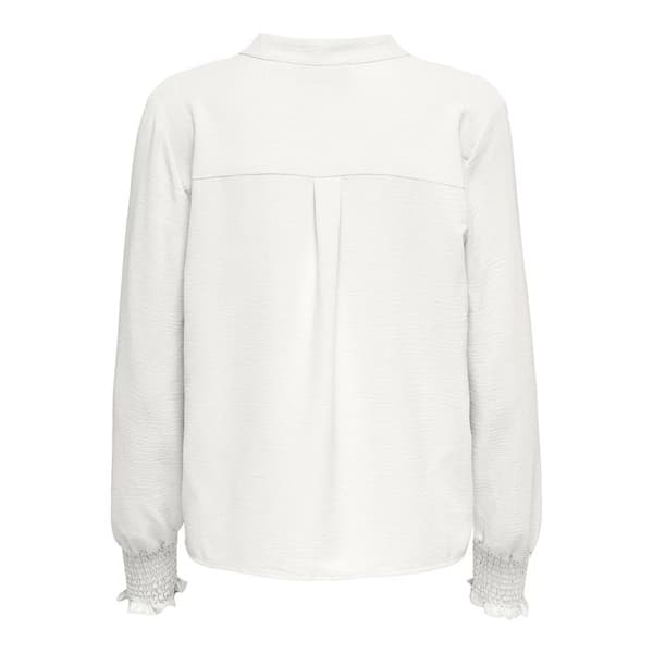 T-shirt med långa ärmar dam Only Mette - cloud dancer