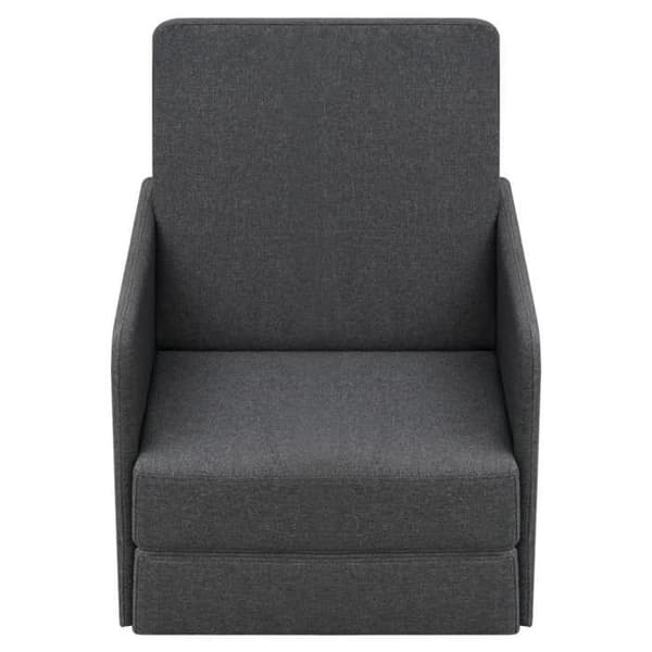 Cabriolet fåtölj - vidaXL - Mörkgrå - Tyg - 1 sits - Modern design