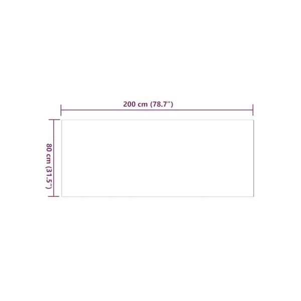 Faux pälsmatta av kanin - vidaXL - 80x200 cm - Rosa - Mjuk polyester - Rektangulär - Lättskött