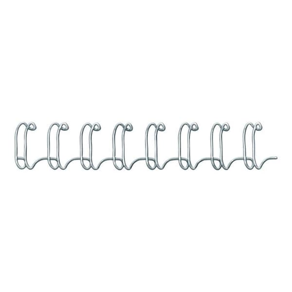 Bindtråd - FELLOWES - 8 mm - 34 ringar - A4 - 100 enheter - Silver