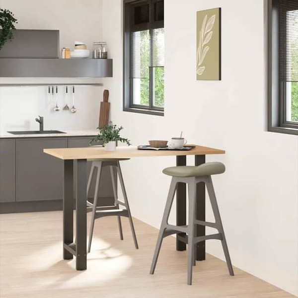 vidaXL Barstolben Anthracite 2 delar 40 x (90-91) cm Stål 4013326