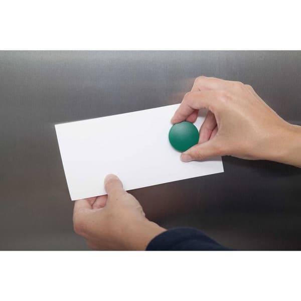Magnet - MAUL - MAULsolid - Ø 38 mm - Styrka 2,5 kg - Grön färg