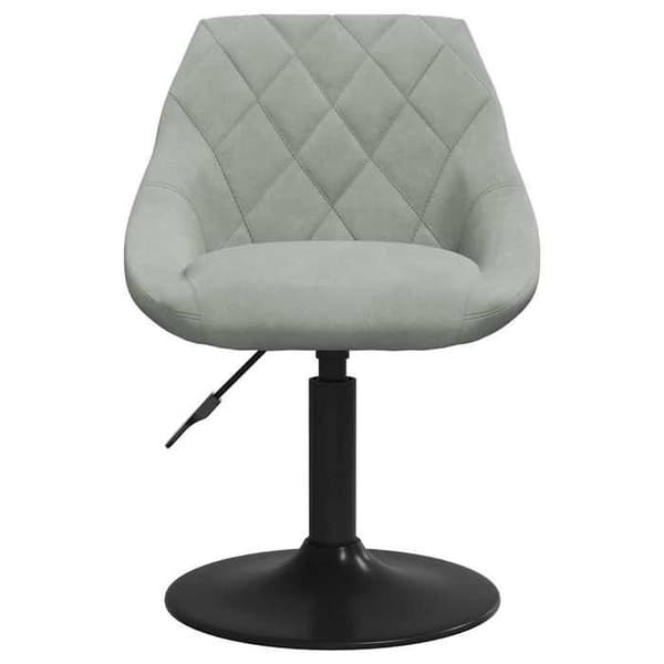 vidaXL Barpall Grå Velour.