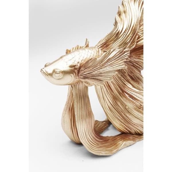 Dekoration kampfisk 34cm guld Kare Design