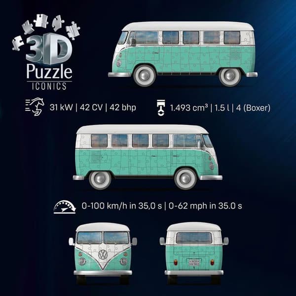 Ravensburger - 3D-pussel Combi T1 Volkswagen 162 delar