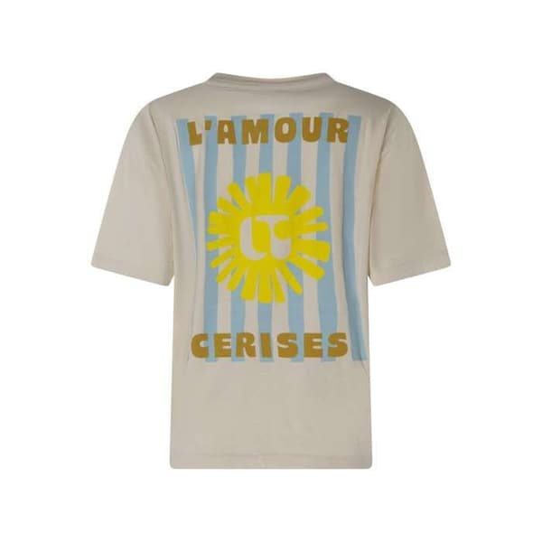 T-shirt i bomull med rund hals och lös passform