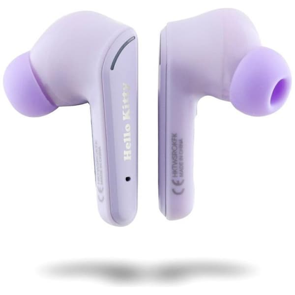 TWS Hörlurar - Hello Kitty - Lila - Bluetooth 5.4 - 4h Batteritid - Pekskärm