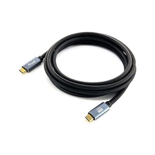 USB-C 3.2 till USB-C Gen2 4K PD100W St/St 3 m