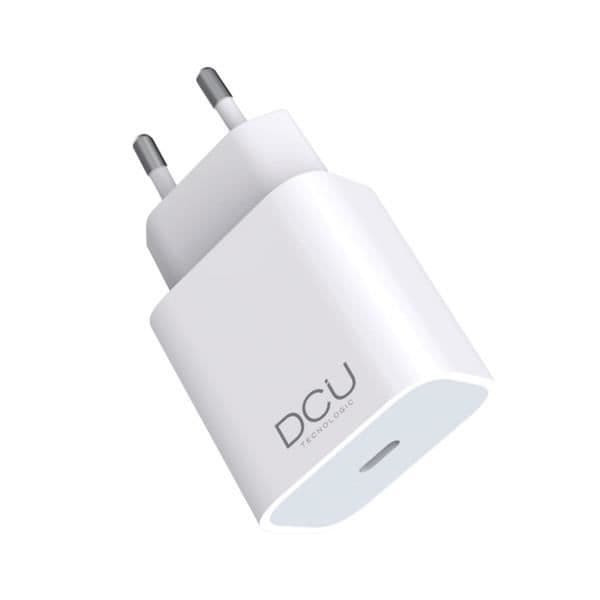 Laddare - DCU - Vit - USB-C hona - Snabbladdning - 20W