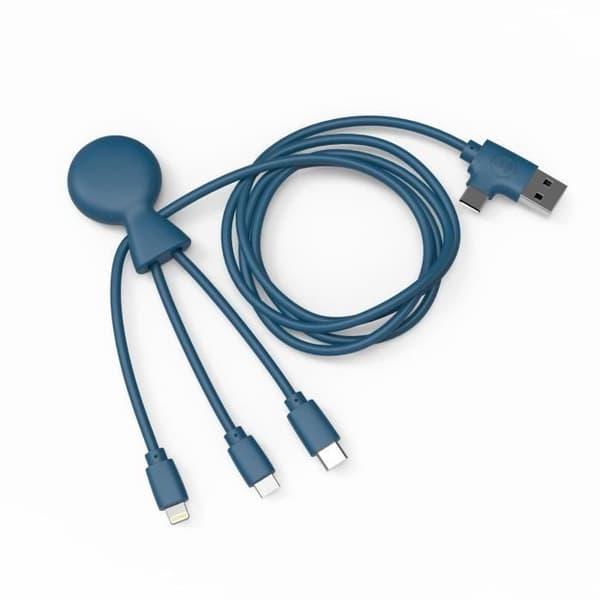 Laddkabel - Xoopar - Mr Bio Long - blå - 1014x32x12 mm