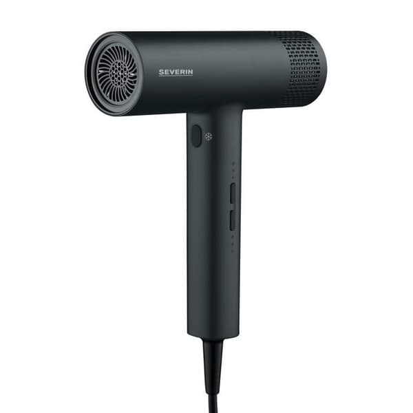 Ionic hårtork - SEVERIN - S-Style Speed Pro - Magnetisk koncentrator & diffusor - 2000 W - Matt svart - HT0170