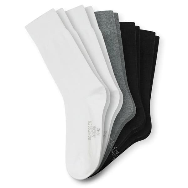 SCHIESSER Strumpor Herr - ,Förpackning med 5,5 Pack Herrstrumpor