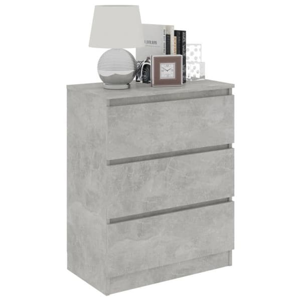vidaXL Sideboard Betong Grå 60x35x76 cm Konstruerat trä