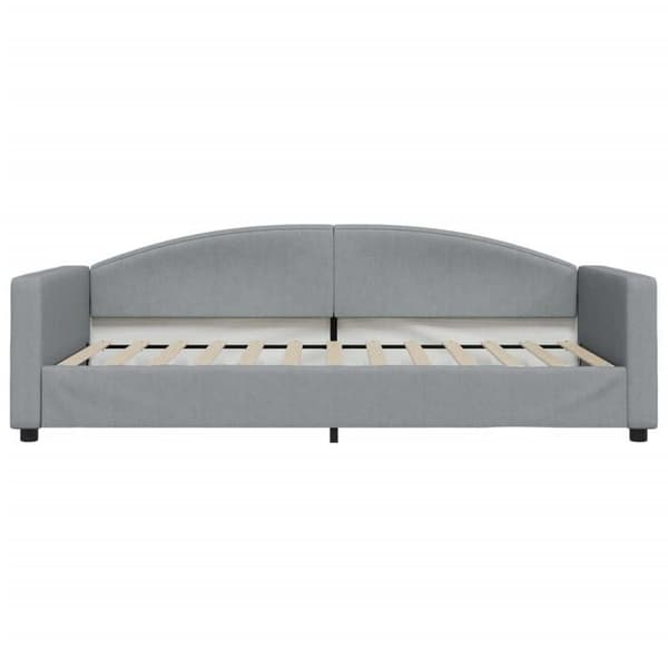 vidaXL Dagbädd Ljusgrå 100x200 cm Tyg 354116