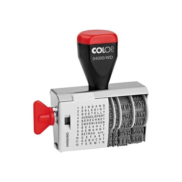 COLOP 04000-WD Fast textstämpel, datum 4 mm