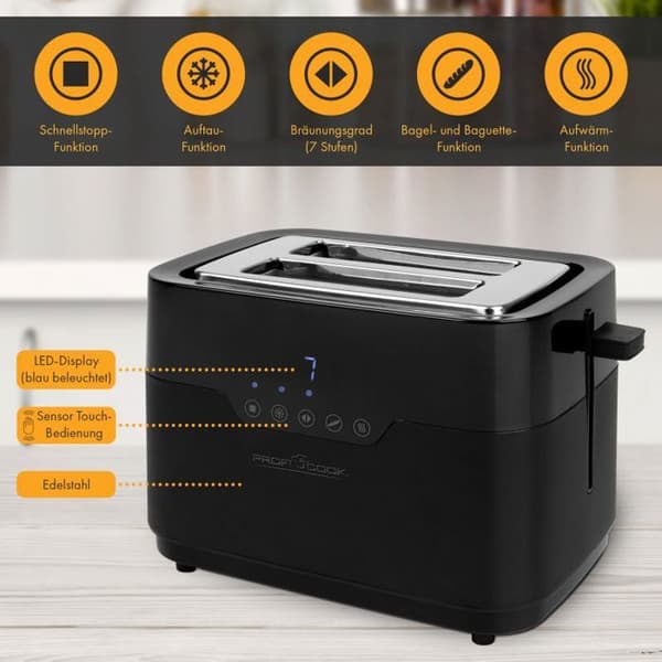 Brödrost med pekskärm Proficook PC-TA1244
