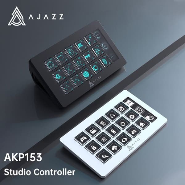 AJAZZ AKP153E Vit tangentbordskontroller