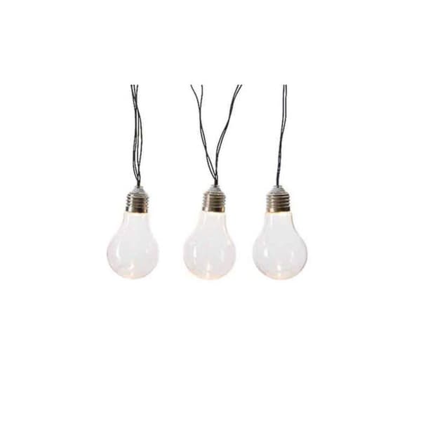 Solarljusslinga 10 LED-lampor Varmvit