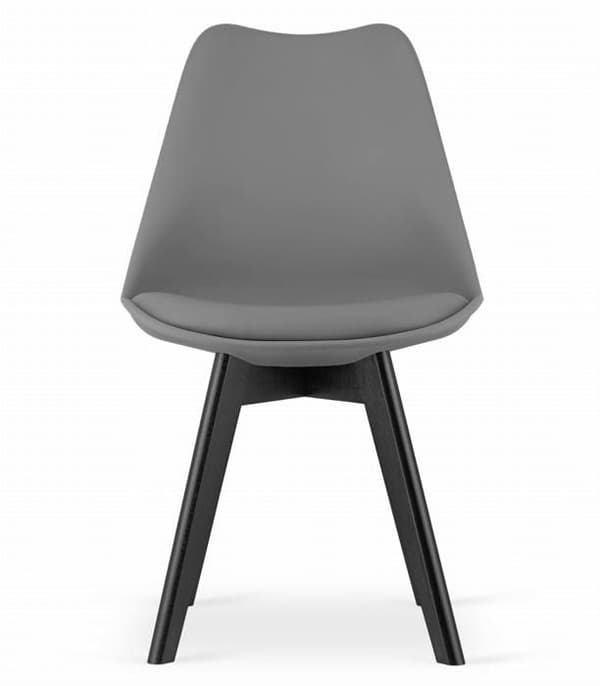 Stol MARK - grafit / svarta ben x 2, OSKAR, modern design