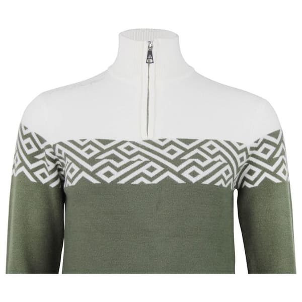 Pull col roulé 1/2 zip dam Peak Mountain Akar - kaki