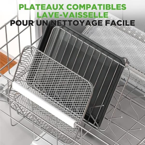 Luftfritös - NUTRICHEF - 26 L - 1700 W - 10 program - 360° varmluft