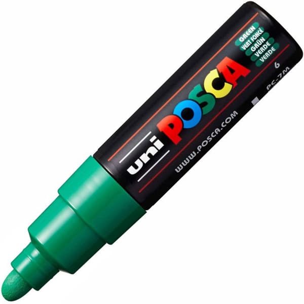Marker - POSCA - PC7M - Conical tip - Large - Dark green