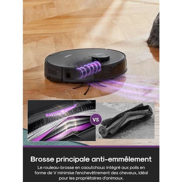 Robotdammsugare EUREKA E20 Evo Plus med Autovidångsstation 10000 Pa Antiknep