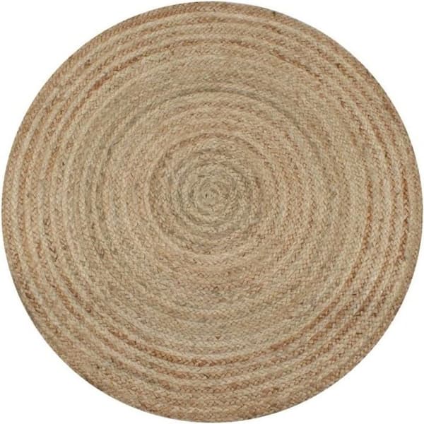 vidaXL Flätad Jute Matta 90 cm Rund