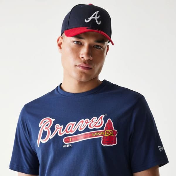 T-shirt Braves Nos MLB Regular - obsidianblå