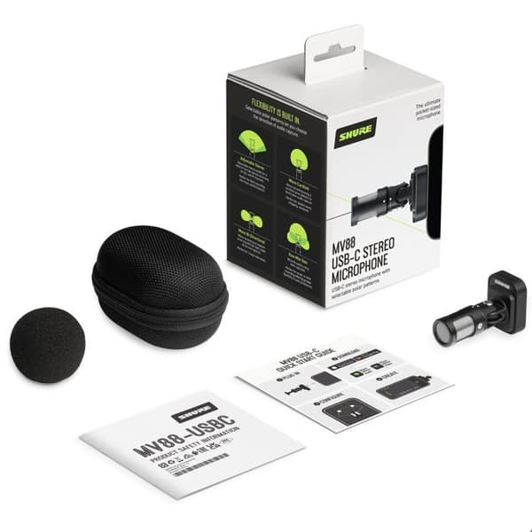 Shure MV88 USB-C mikro USB stereo