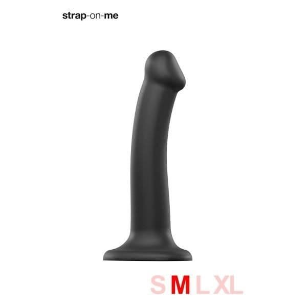 M svart dual-density dildo