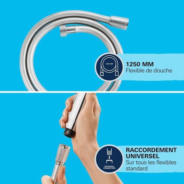 1-stråle duschset med väggfäste GROHE Vitalio Trigger Spray 30 Chrome