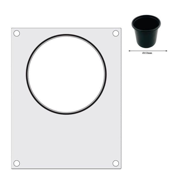 Förseglingsmatris rund behållare 165 mm - Hendi