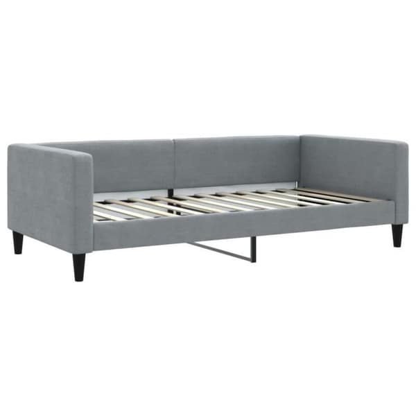 vidaXL Lätt grå vilstol 100x200 cm tyg 353988